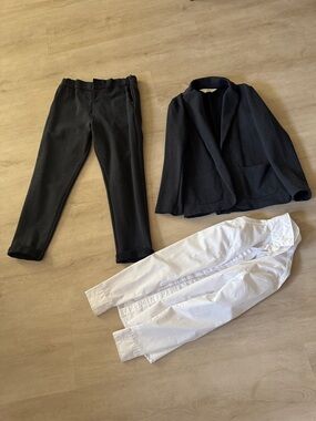 H&M Jacket & Pants with White Shirt Kids Matching Set
